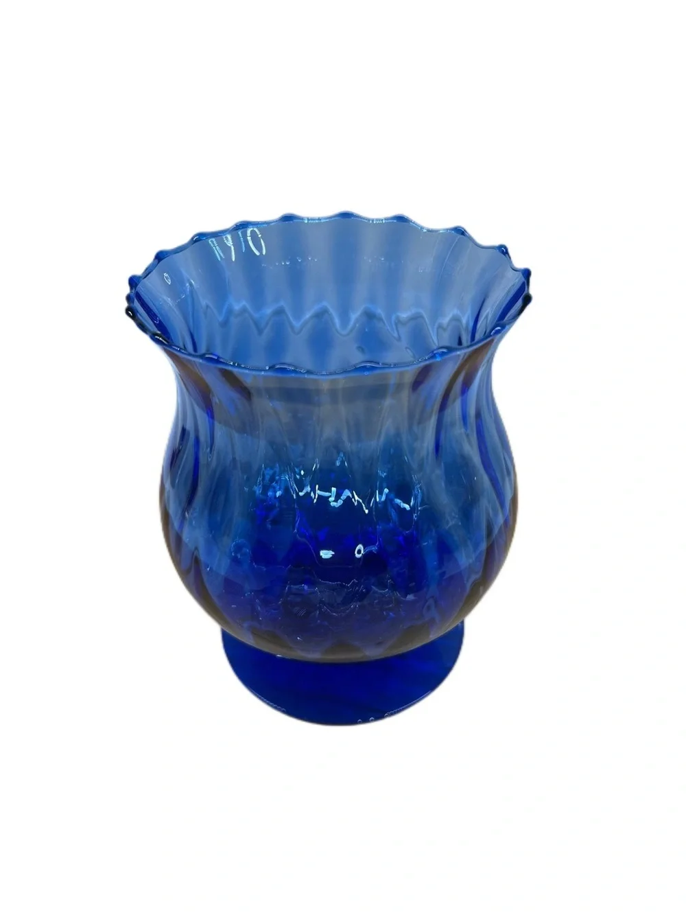 Princes House Cobalt Blue sapphire crystal Glass Decorative Vase